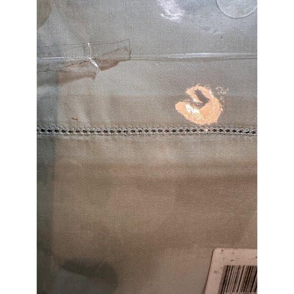 Tuscany Fine Italian Linen Queen Sheet Set Mint Green Fitted Flat USA Italian Fa - Picture 3 of 6